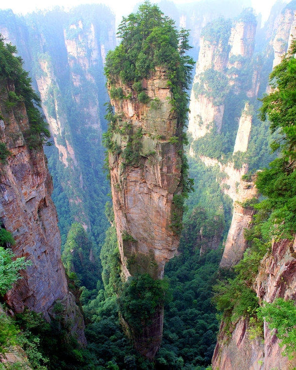 Tianzi Mountains China  by Richard Janecki