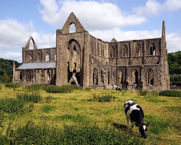 Tintern Abbey abandoned in  in Wales 