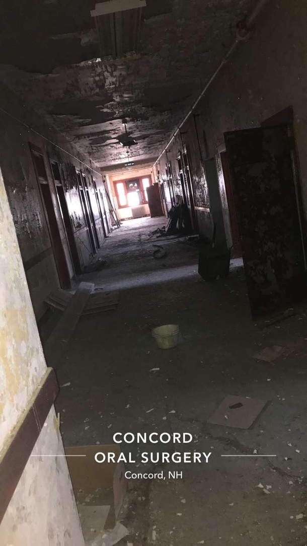 Today I went into an old hospital