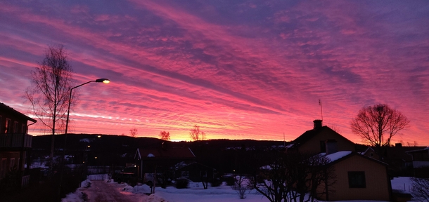 Today morning in Sweden 