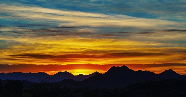 Todays sunrise - Phoenix Arizona