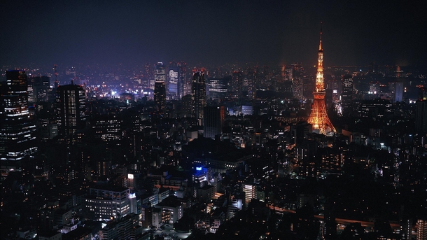 Tokyo Japan City Night Lights 