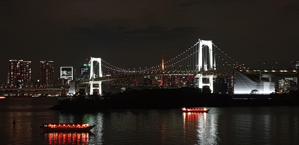 Tokyo Rainbow Bridge Cityscape