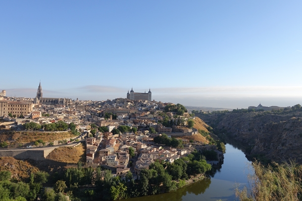 Toledo Spain with an appearance by the Tagus River 