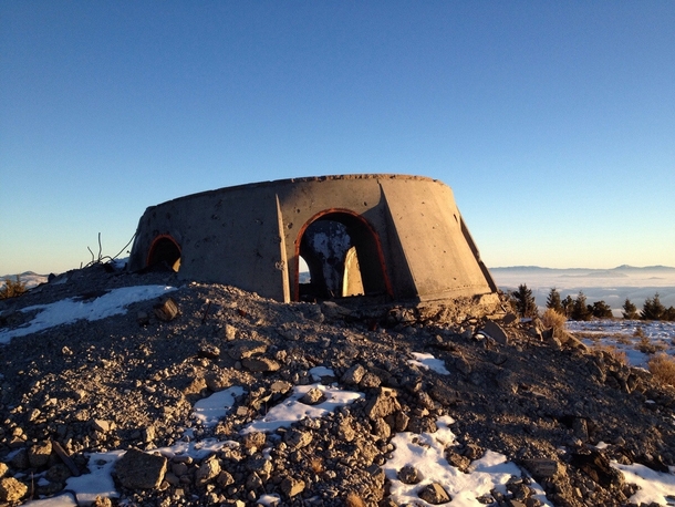 Top of Cold War missile silo near Baker City OR 