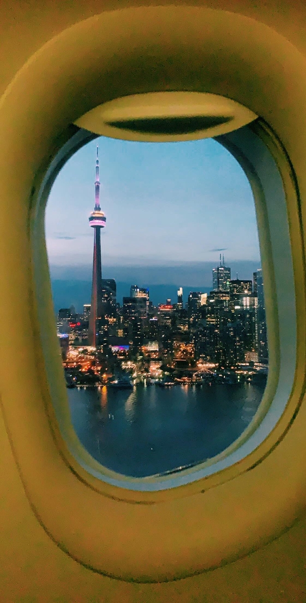 Toronto Ontario from a window
