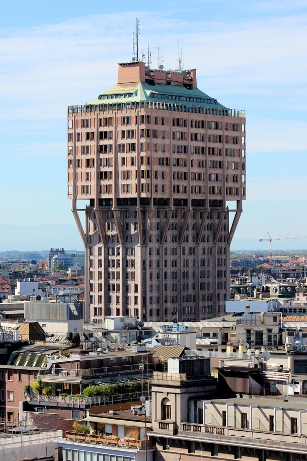 Torre Velasca seen from the roof of the Duomo Milan Italy Photo credit to Nathan Staz