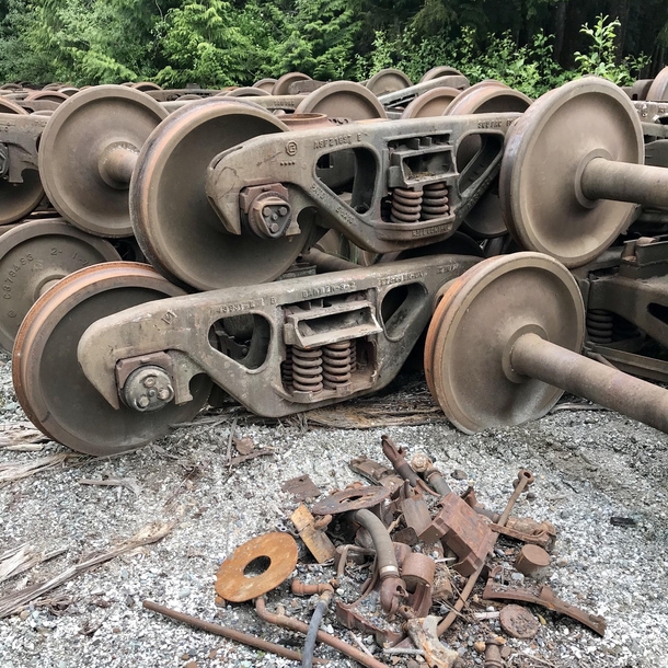 Train parts on Vancouver Island BC