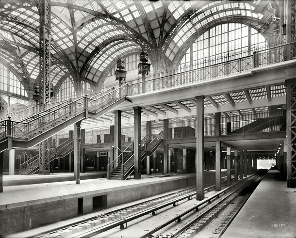 Train platforms of the original Pennsylvania Station in New York City  years before its destruction  xpost from rnychistory