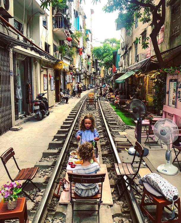 Train Street in Hano Vietnam 