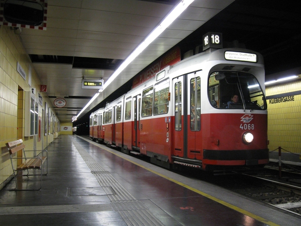 Tram tunnel Vienna 