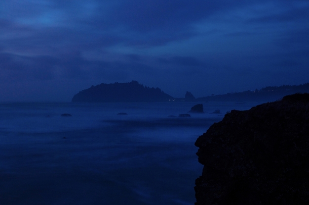 Trinidad Bay after sunset Humboldt County CA 