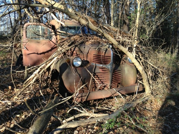 Truck found in mountains of Virginia more pictures in comments 