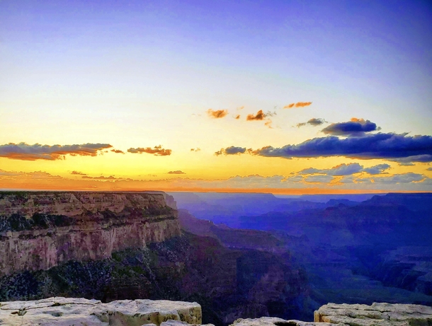 Trying this again - cropped out someones feet South Rim of the Grand Canyon 