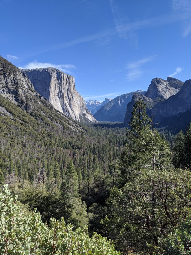 Tunnel View Yosemite National Park shot in Feb  