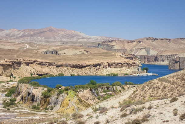 Turns out worlds largest infinity pool is hidden in the mountains of Afghanistan Band-e Amir Bamyan province 