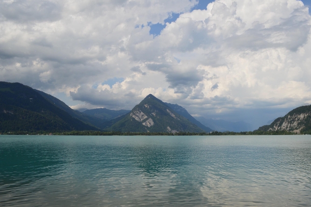 Turquoise lake Switzerland 