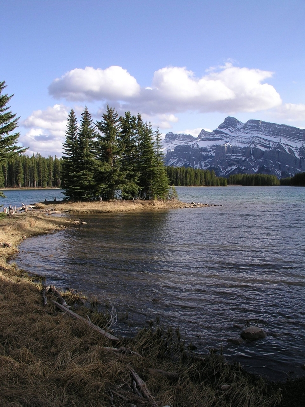 Two Jack Lake and Mount Rundle Banff AB Canada OC x
