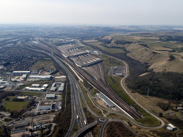 UK entrance to the Channel Tunnel