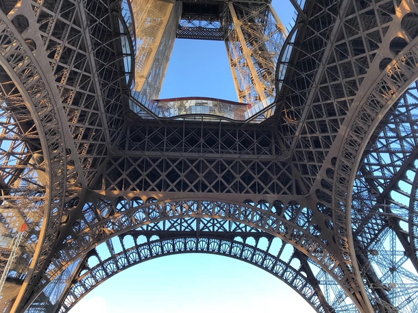 Under Eiffel Tower Paris France 