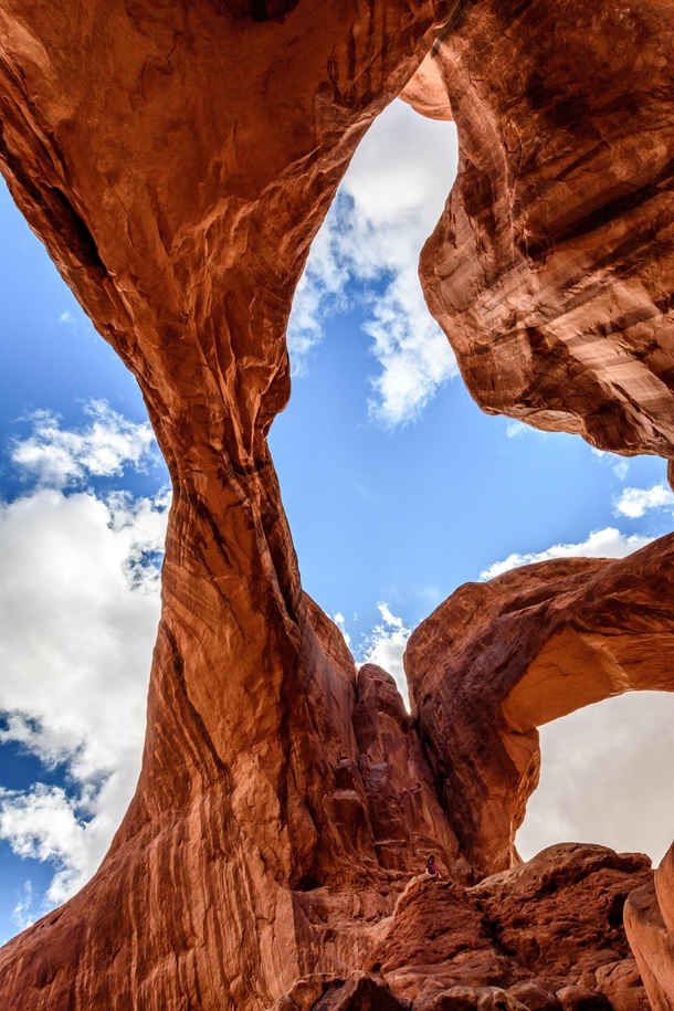Under the Double Arch Utah 