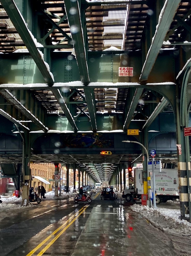 Under the st St subway tracks N and W Astoria NYC