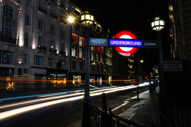 Underground entrance London 