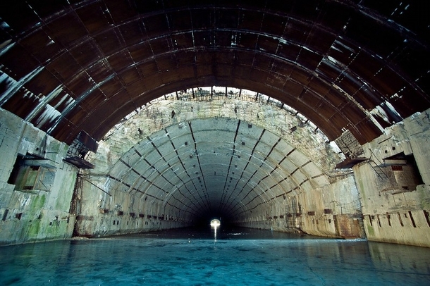 Unfinished Abandoned Soviet Submarine Nuclear Shelter for Pacific Fleet Submarines Pavlovsk Russia  OS Gallery in comments 