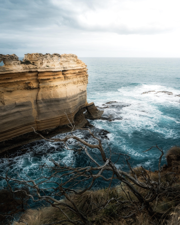 Unique cliff formations at the Great Ocean Road Victoria Australia  IG mvttmic