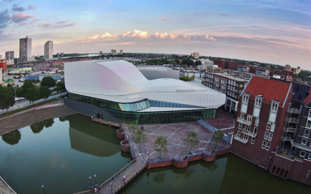 UNStudio teamed up with Arup to create Theatre de Stoep in Spijkenisse Netherlands
