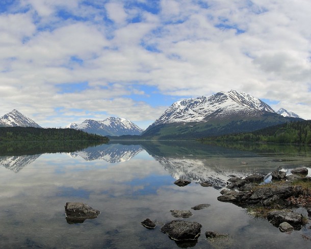 Upper Trail Lake in Moose Pass Alaska 