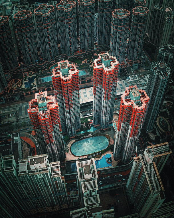 Urban distancing in Hong Kong