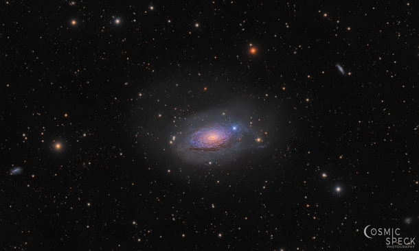 Using two different telescopes I was able to create this true color image of the Sunflower Galaxy with a combined exposure of nearly  hours