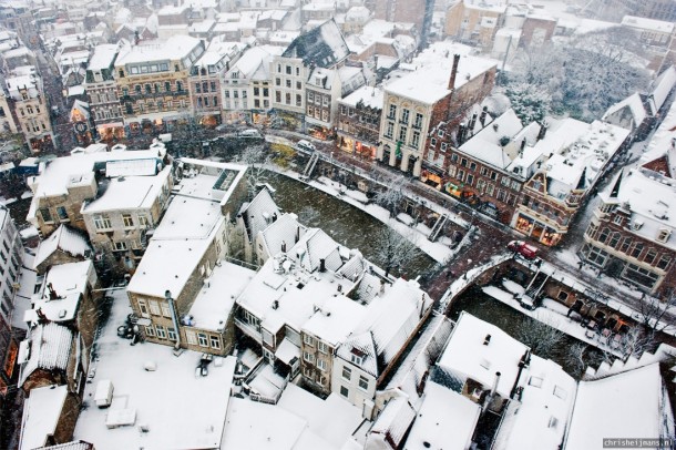 Utrecht the Netherlands - Covered in Snow 