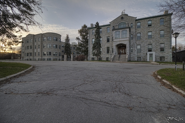 Vacant Lakefront Hospital That Was Originally an Orphanage in Ontario Canada 
