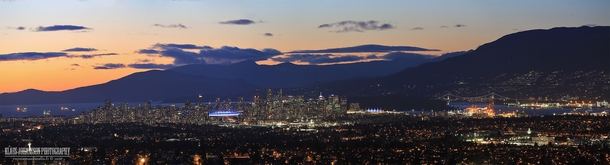 Vancouver after sunset