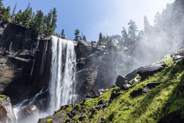 Vernal Falls in Yosemite National Park CA 