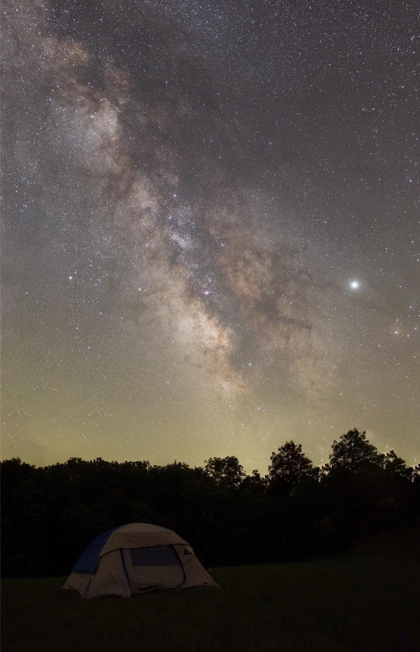 Vertical Panorama of the Milky Way 