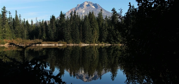Very fortunate to have captured the perfectly still water at Mirror Lake in Mount Hood Natl Forest 