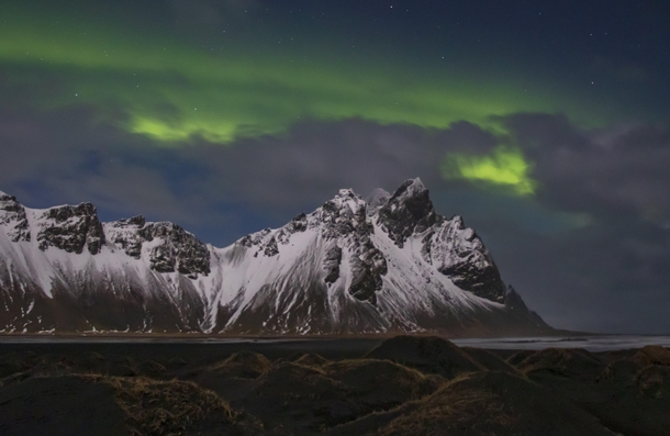 Vestrahorn Northern Lights  Iceland - what a magical night   - Instagram  aetravel