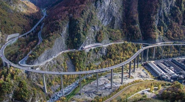 Viaduc des Egratz in the French Alps