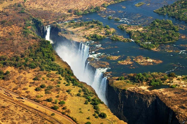 Victoria Falls at the border of Zambia and Zimbabwe  Photo by Pascal Boegli