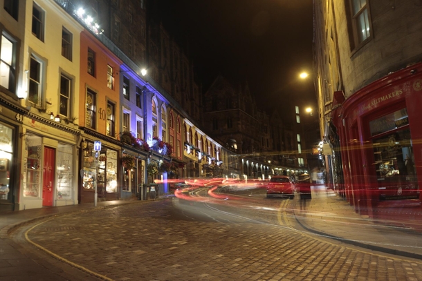 Victoria St Edinburgh - long exposure