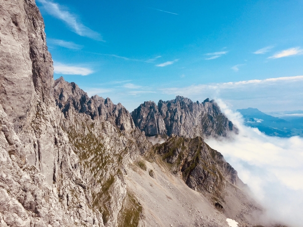 View across the Wilder Kaiser Tirol Austria 