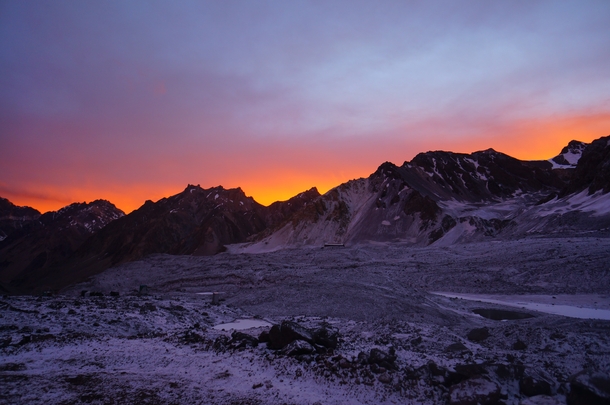 View from Basecamp of Aconcagua 