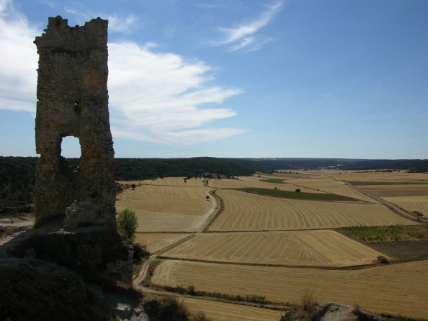 View from castle Calataazor Soria Spain 
