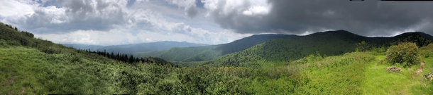 View from maple camp bald Black mountains NC  OC