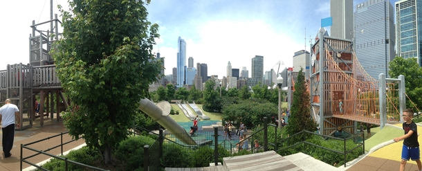 View from Millennium Park in Chicago x