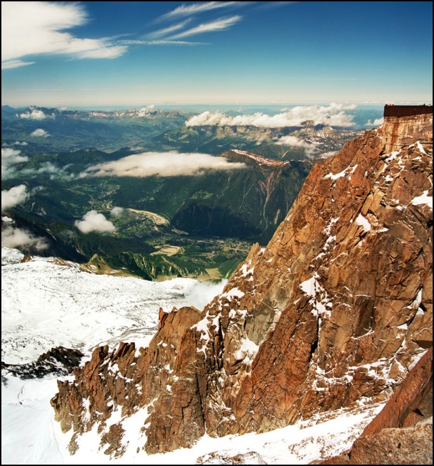 View from Mont Blanc France 