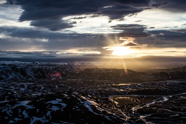View from Mskarshnkar Iceland 